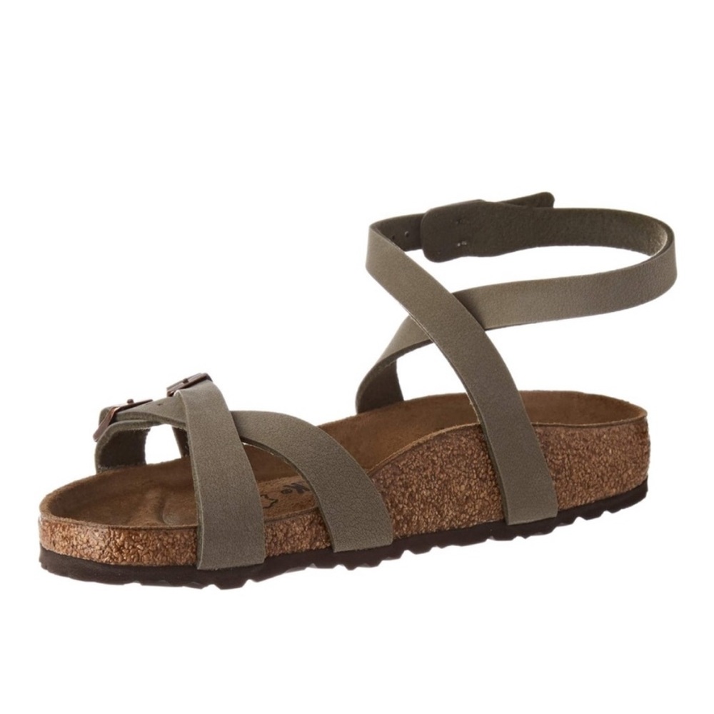 Birkenstock dark brown wrap Sandals